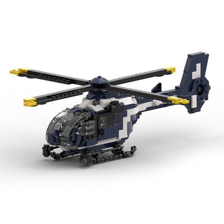 MOC-176643 European EC 135 Helicopter Military Assembly Toy Building Blocks Set - Razordon