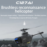 RC ERA C127AI Helicopter Scout Drone Model 2.4G 4CH Single-Rotor Brushless Model Without Aileron