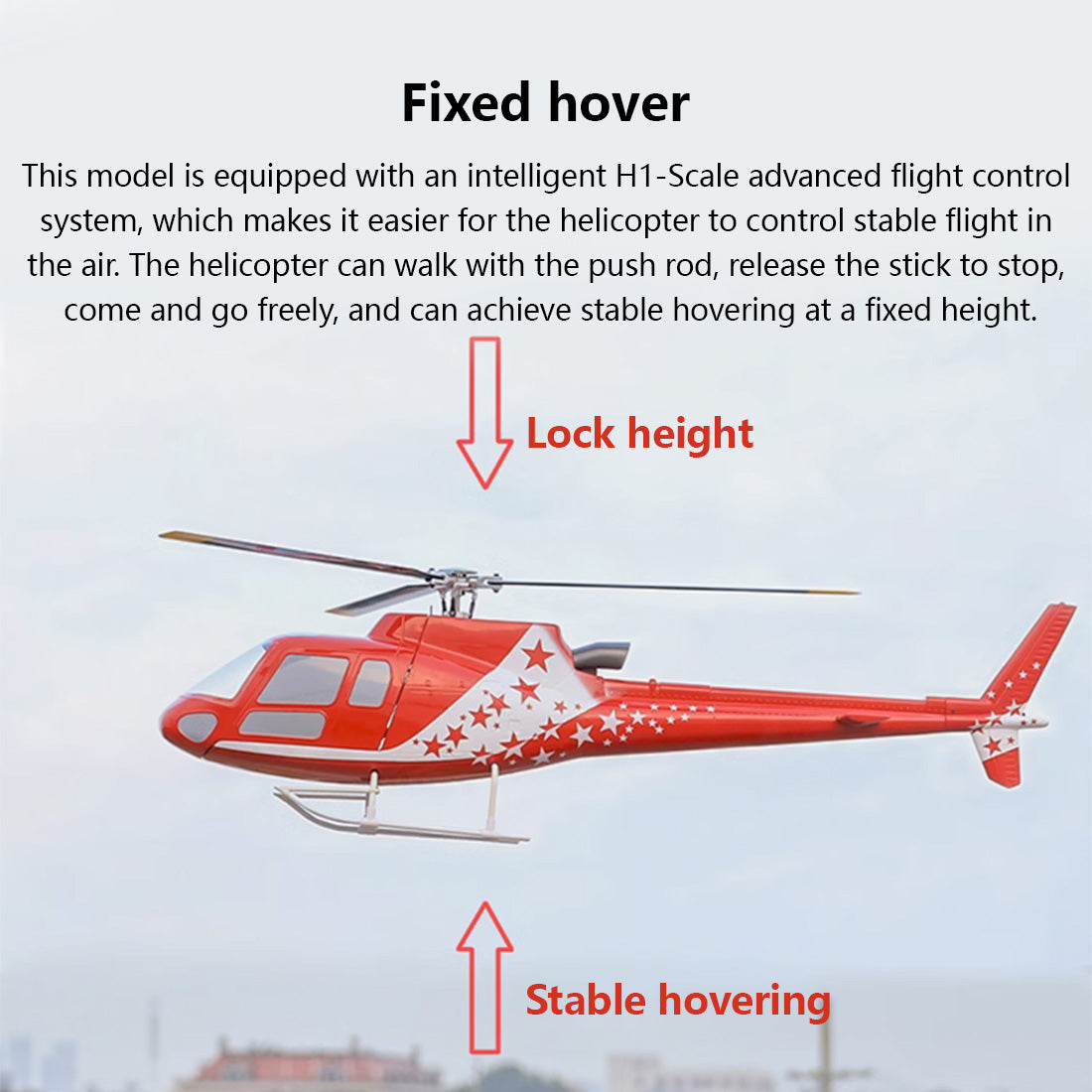 FLYWING Squirrel-AS350 470-Class RC Helicopter Model 2.4G RC 6CH Electric Airplane Model