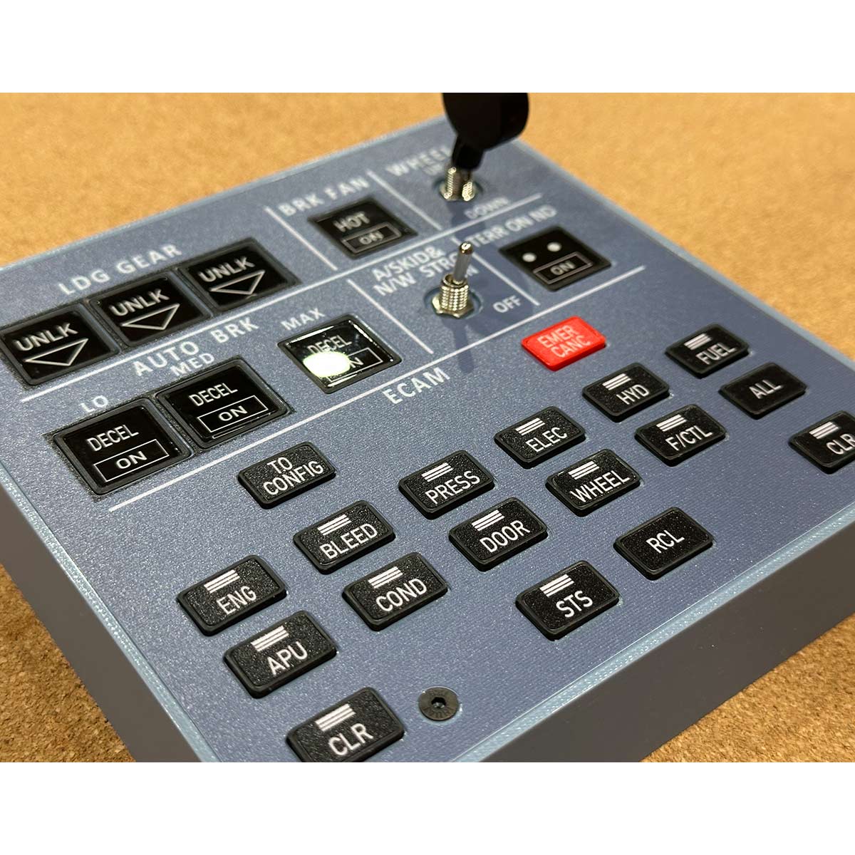 Rowsfire A103 A32X/A31X/A350/XECAM HOME COCKPIT Landing Gear Indicator Integrated Panel  - RAZORDON