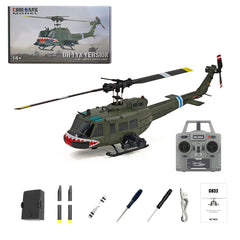 C032 1/48 Scale UH-1 Huey 2.4G 6CH Flybarless RC Helicopter Model (RTF Version)
