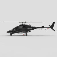 WOLFBUSH AW-911 Airwolf 1/34 Scale 2.4G 9CH Flybarless RC Helicopter Model with 6G/3D Stunt Mode and GPS Positioning (RTF Version/ Mode 1/Mode 2 Switchable)