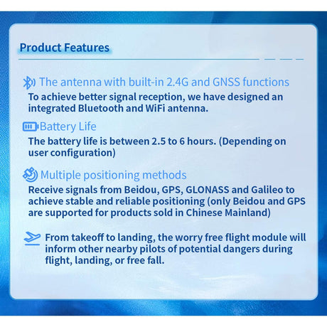 2.4GHz Rechargeable External Remote ID Transmitter Module for Drones and Helicopters - Razordon