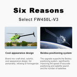 FLYWING 450L V3 2.4G 6CH RC Helicopter Dual Brushless Direct Drive Model Aircraft Toy