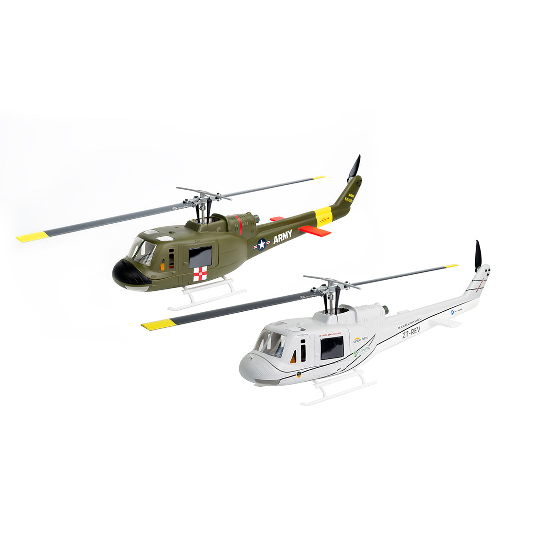 FLY WING UH-1 V4 Upgrade Version Class 470 6CH Brushless Motor GPS Fixed Point Altitude Hold Scale RC Helicopter With H1 Flight Controller - razordon