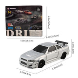 1/43 Scale 2.4G 4WD Full-proportion RC Electric Mini Racing Drift Car Model - Razordon