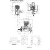 EPHIL XG-20cc-S Pro Electric Starter Two-Stroke Single Cylinder Side Exhaust Gasoline Engine Model for Fixed-Wing Aircraft Models-RAZORDON